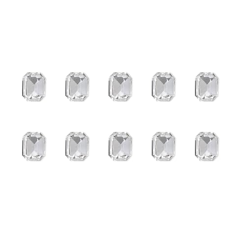 10 x Charms, unregelmäßige Nägel, Kunst-Charms, spitzer Boden, Strasssteine, Herzanhänger, Kristalle, Charms 10 x Charms, unregelmäßige Nägel, Kunst-Charms, spitzer Boden, Strasssteine, Herzanhänger, Kristalle, Charms von MALSSE