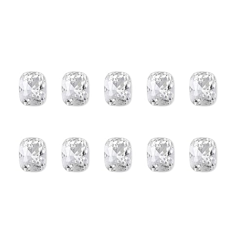 10 x Charms, unregelmäßige Nägel, Kunst-Charms, spitzer Boden, Strasssteine, Herzanhänger, Kristalle, Charms 10 x Charms, unregelmäßige Nägel, Kunst-Charms, spitzer Boden, Strasssteine, Herzanhänger, Kristalle, Charms von MALSSE