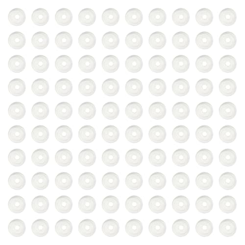 100 Stück Stabile Silikon Ohrring Pads Klar Komfort Kissen Tragbares Zubehör für Clip On Ohrringe in 4 Größen von MALSSE