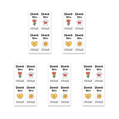 125 x Dankesaufkleber, 5,9 x 3,8 cm, rechteckig, Dankesetiketten, Wertschätzungsetiketten für kleine Unternehmen, Hochzeit, selbstklebende Etiketten 125 x Dankesaufkleber, 5,9 x 3,8 cm, rechteckig, Dankesetiketten, Wertschätzungsetiketten für kleine Unternehmen, Hochzeit, selbstklebende Etiketten von MALSSE