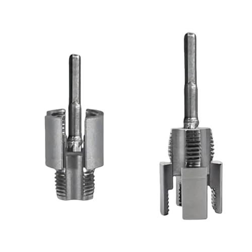 2-teiliges Elektrobohrer-Rohreinfädler-Set, multifunktionales Werkzeug für interne und externe Schneiden auf 1,27 cm, 1,9 cm PVC-Feingewindewerkzeug von MALSSE