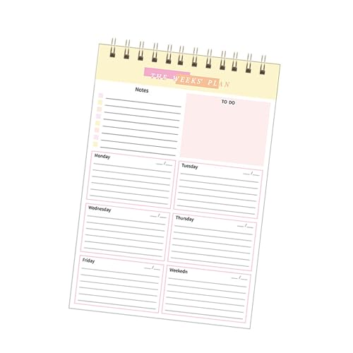 2025 Wochenplaner, Notizblöcke, Do-Liste, Notizbuch, Doppeldrahtbindung, Planungsblock für Planung und Organisation von Aktivitäten 2025 Wochenplaner, Notizblöcke, Do-Liste, Notizbuch, Doppeldrahtbindung, Planungsblock für Planung und Organisation von Aktivitäten von MALSSE