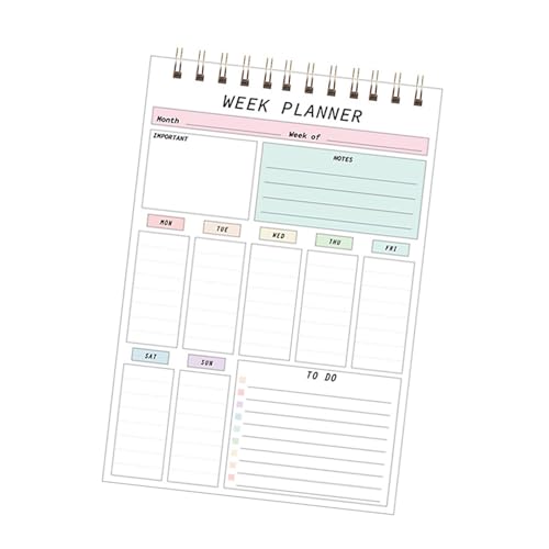 2025 Wochenplaner, Notizblöcke, Do-Liste, Notizbuch, Doppeldrahtbindung, Planungsblock für Planung und Organisation von Aktivitäten 2025 Wochenplaner, Notizblöcke, Do-Liste, Notizbuch, Doppeldrahtbindung, Planungsblock für Planung und Organisation von Aktivitäten von MALSSE