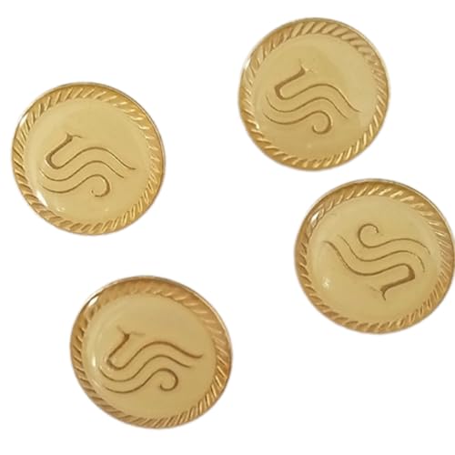 4 Stück elegante Stile Uniform Knöpfe Jacken Hosen Legierung Kleid für Flughafen-Bodenpersonal von MALSSE