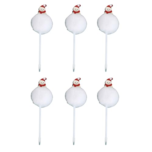 6 x Schneemann-Kugelschreiber, 0,7 mm, Weihnachtsstift, glattes Schreiben, kreativ, Cartoon, Schule, Bürobedarf 6 x Schneemann-Kugelschreiber, 0,7 mm, Weihnachtsstift, glattes Schreiben, kreativ, Cartoon, Schule, Bürobedarf von MALSSE