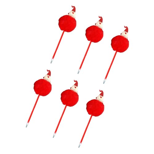 6 x Schneemann-Kugelschreiber, 0,7 mm, Weihnachtsstift, glattes Schreiben, kreativ, Cartoon, Schule, Bürobedarf 6 x Schneemann-Kugelschreiber, 0,7 mm, Weihnachtsstift, glattes Schreiben, kreativ, Cartoon, Schule, Bürobedarf von MALSSE