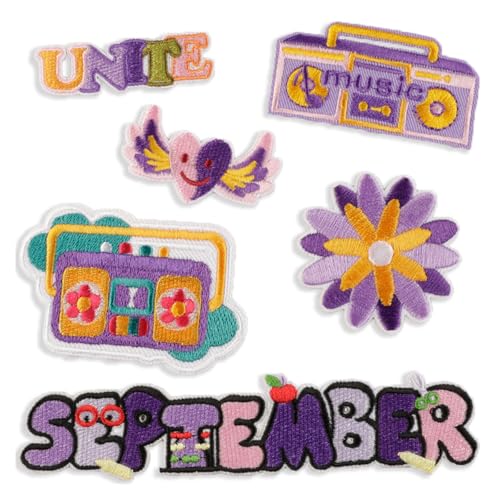 6 x Stickapplikationen für Stoffreparaturen, Kleidungszubehör für verschiedene Stoffe und Hüte, Kleidung, Taschen, Dekoration, Nähapplikationen 6 x Stickapplikationen für Stoffreparaturen, Kleidungszubehör für verschiedene Stoffe und Hüte, Kleidung, Taschen, Dekoration, Nähapplikationen von MALSSE