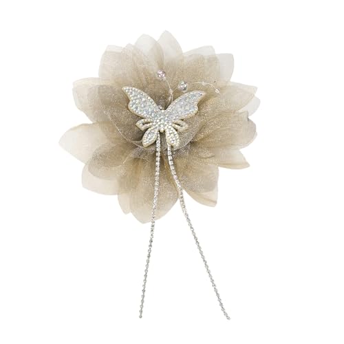 Blumen-Brosche, Besatz, Strass-Applikation für Hochzeitskleid, Vorhang, Schal, Dekorationen, Zubehör Blumen-Brosche, Besatz, Strass-Applikation für Hochzeitskleid, Vorhang, Schal, Dekorationen, Zubehör von MALSSE