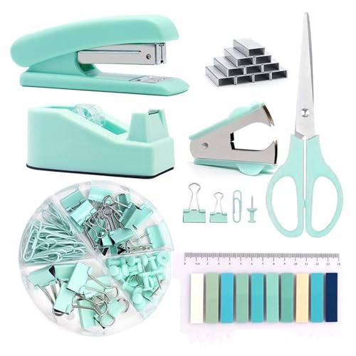Büroklammern, Binder-Clips, Pinnnadel-Set, Schreibtischhefter, Nachfüll- und Entferner-Set, transparentes Klebeband und bunte Registerkarten, Dokumenten-Organisationswerkzeug Büroklammern, Binder-Clips, Pinnnadel-Set, Schreibtischhefter, Nachfüll- und Entferner-Set, transparentes Klebeband und bunte Registerkarten, Dokumenten-Organisationswerkzeug von MALSSE