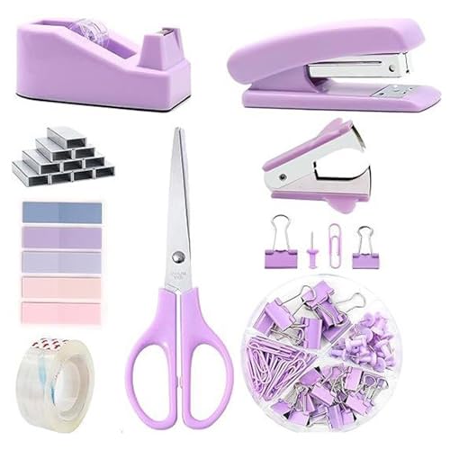 Büroklammern, Binder-Clips, Pinnnadel-Set, Schreibtischhefter, Nachfüll- und Entferner-Set, transparentes Klebeband und bunte Registerkarten, Dokumenten-Organisationswerkzeug Büroklammern, Binder-Clips, Pinnnadel-Set, Schreibtischhefter, Nachfüll- und Entferner-Set, transparentes Klebeband und bunte Registerkarten, Dokumenten-Organisationswerkzeug von MALSSE