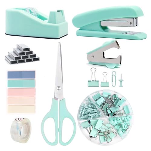Büroklammern, Binder-Clips, Pinnnadel-Set, Schreibtischhefter, Nachfüll- und Entferner-Set, transparentes Klebeband und bunte Registerkarten, Dokumenten-Organisationswerkzeug Büroklammern, Binder-Clips, Pinnnadel-Set, Schreibtischhefter, Nachfüll- und Entferner-Set, transparentes Klebeband und bunte Registerkarten, Dokumenten-Organisationswerkzeug von MALSSE