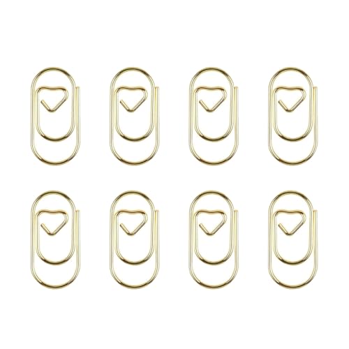 Büroklammern, kleine Herzen, bunte Büroklammern, 20 mm, kleine Metall-Büroklammern, Aktenklammern zum Organisieren von Dateien, Papier, Foto, Schule, Bürobedarf, 80 Stück Büroklammern, kleine Herzen, bunte Büroklammern, 20 mm, kleine Metall-Büroklammern, Aktenklammern zum Organisieren von Dateien, Papier, Foto, Schule, Bürobedarf, 80 Stück von MALSSE
