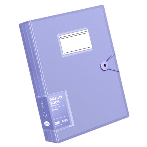 Dokumentenmappe mit 80 Fächern, Briefgröße, Sichtbuch für Schule, Büro, Präsentationen, Abheftungen, Finanzdokumente, Schulmappe Dokumentenmappe mit 80 Fächern, Briefgröße, Sichtbuch für Schule, Büro, Präsentationen, Abheftungen, Finanzdokumente, Schulmappe von MALSSE