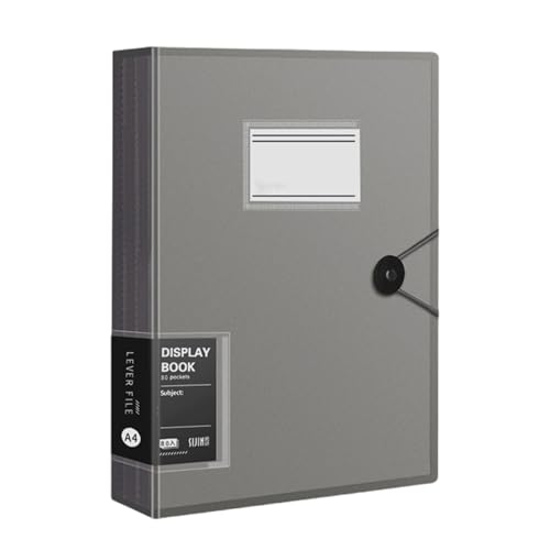 Dokumentenmappe mit 80 Fächern, Briefgröße, Sichtbuch für Schule, Büro, Präsentationen, Abheftungen, Finanzdokumente, Schulmappe Dokumentenmappe mit 80 Fächern, Briefgröße, Sichtbuch für Schule, Büro, Präsentationen, Abheftungen, Finanzdokumente, Schulmappe von MALSSE
