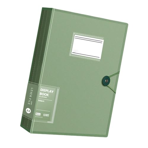 Dokumentenmappe mit 80 Fächern, Briefgröße, Sichtbuch für Schule, Büro, Präsentationen, Abheftungen, Finanzdokumente, Schulmappe Dokumentenmappe mit 80 Fächern, Briefgröße, Sichtbuch für Schule, Büro, Präsentationen, Abheftungen, Finanzdokumente, Schulmappe von MALSSE