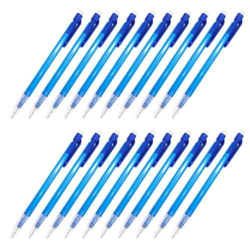 Druckbleistifte mit Radiergummi, 0,7 mm, für Studenten, Künstler, Skizzieren, Zeichnen, Kunst, Skizzieren, 20 Stück Druckbleistifte mit Radiergummi, 0,7 mm, für Studenten, Künstler, Skizzieren, Zeichnen, Kunst, Skizzieren, 20 Stück von MALSSE