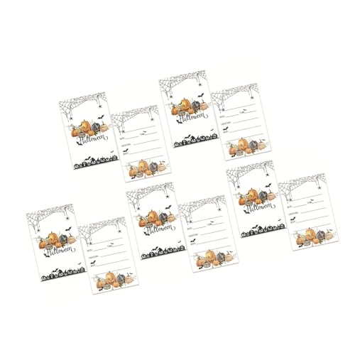 Einladungskarten für Halloween-Mottopartys, Winterferien, Party-Einladungen, Halloween-Zubehör für Zuhause, auffällige Karten, 10 Stück Einladungskarten für Halloween-Mottopartys, Winterferien, Party-Einladungen, Halloween-Zubehör für Zuhause, auffällige Karten, 10 Stück von MALSSE