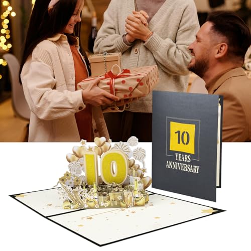 Einzigartige 3D-Jubiläumsgrußkarte, elegante 3D-Popup-Grußkarte zum Jahrestag der Ehe Einzigartige 3D-Jubiläumsgrußkarte, elegante 3D-Popup-Grußkarte zum Jahrestag der Ehe von MALSSE