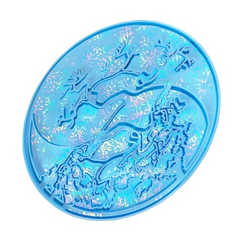 Epoxidharz-Mond-Formen für Wanddekorationen, Silikon-Mondharz-Anhänger-Form für handgefertigte Wanddekorationen und Schreibtisch-Ornamente zum Aufhängen Epoxidharz-Mond-Formen für Wanddekorationen, Silikon-Mondharz-Anhänger-Form für handgefertigte Wanddekorationen und Schreibtisch-Ornamente zum Aufhängen von MALSSE