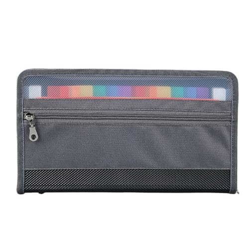 Fächermappe, 13 Taschen, Aktenordner, Quittungsordner, Dokument für Kartenscheck, Quittungen und Tickets, Bürobedarf für Angestellte Fächermappe, 13 Taschen, Aktenordner, Quittungsordner, Dokument für Kartenscheck, Quittungen und Tickets, Bürobedarf für Angestellte von MALSSE