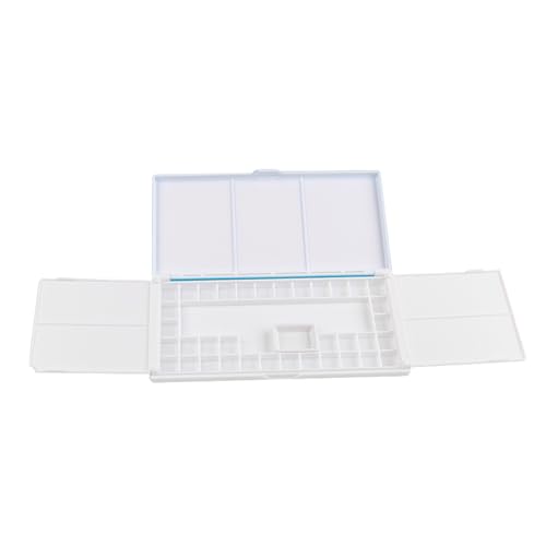 Faltbare Farbwanne Aquarellpalette mit 2 zusätzlichen geräumigen Mischbereichen für Künstler, Maler, Hobbyisten Faltbare Farbwanne Aquarellpalette mit 2 zusätzlichen geräumigen Mischbereichen für Künstler, Maler, Hobbyisten von MALSSE