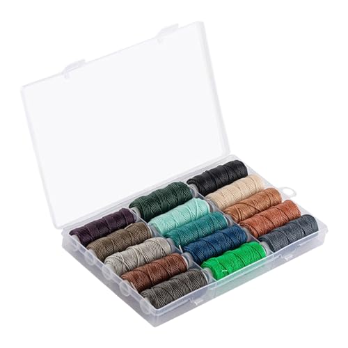 Gewachste Polyesterschnüre, Sortiment, Armbänder, Faden, Leder, Nähschnur, Garn-Set für Schmuck, Lederarbeiten von MALSSE
