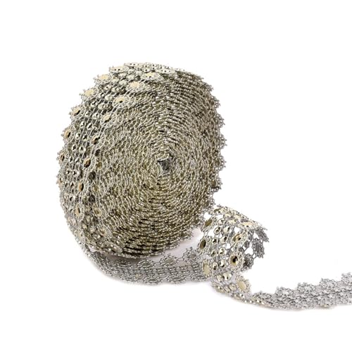 Glitzerndes Strassband, 4,5 m, Strass-Gürtelrolle für Kunst, Handwerk, Kleidung, Kleid, Verzierung, Hochzeitsdekoration von MALSSE