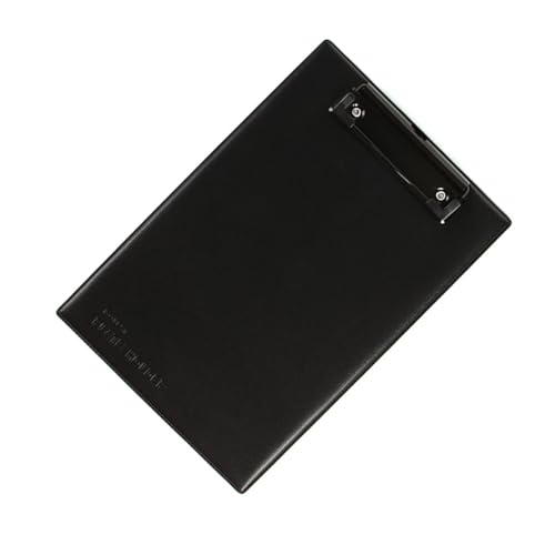 Klemmbrett aus PU-Leder mit einziehbarem Haken zum Aufhängen, Ständer, Größe Klemmbrett, kleines Leder-Schreibbrett, Meeting-Datei-Organizer Klemmbrett aus PU-Leder mit einziehbarem Haken zum Aufhängen, Ständer, Größe Klemmbrett, kleines Leder-Schreibbrett, Meeting-Datei-Organizer von MALSSE
