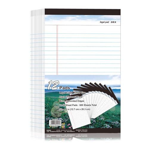 Linierte Schreibtabletten für Lehrer, Studenten, Heimblock, Notizblock, liniertes Notizbuch, liniertes Notizbuch, liniertes Schreiben von MALSSE