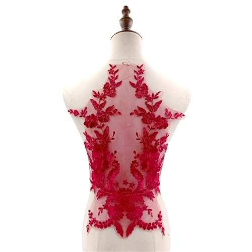 Luxuriöse Blumenapplikationen, vielseitige Dekoration, Kleid, Verzierung für Brautaccessoires, luxuriöse Seiden-strukturierte Applikationen von MALSSE