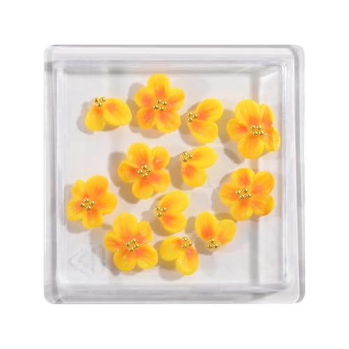 MALSSE 12 bunte Rosen-Kamelien-Nägel, Kunstornamente, Maniküre, Nageldekorationen für unverwechselbare und trendige Nagelstile von MALSSE