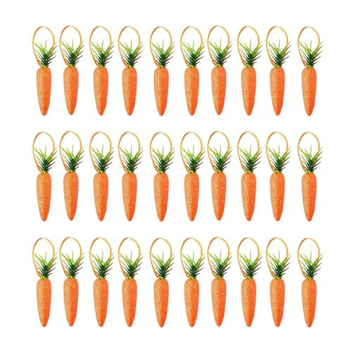MALSSE 15/30 Stück Karottenförmige Osterverzierung Handwerk künstliches Gemüse für Party Feier Osterdekorationen MALSSE 15/30 Stück Karottenförmige Osterverzierung Handwerk künstliches Gemüse für Party Feier Osterdekorationen von MALSSE