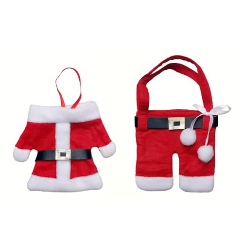 MALSSE 2 x Besteckhalter aus Vliesstoff, stilvolle Tischdekoration für verschiedene Feiertage, Veranstaltungen, Weihnachten, Abendessen, Zubehör MALSSE 2 x Besteckhalter aus Vliesstoff, stilvolle Tischdekoration für verschiedene Feiertage, Veranstaltungen, Weihnachten, Abendessen, Zubehör von MALSSE