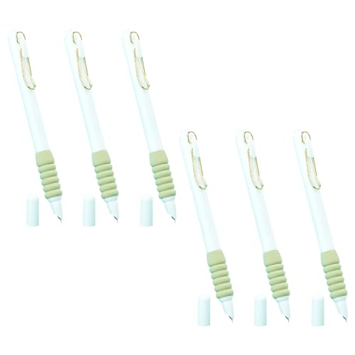 MALSSE 6 Stück einziehbarer Füllfederhalter für Kinder, Studenten, Handschriftübungen, 0,38 mm, feine Spitze, einziehbarer Füllfederhalter MALSSE 6 Stück einziehbarer Füllfederhalter für Kinder, Studenten, Handschriftübungen, 0,38 mm, feine Spitze, einziehbarer Füllfederhalter von MALSSE