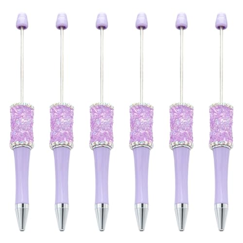 MALSSE 6 x Perlen-Kugelschreiber, einziehbarer Kugelschreiber, Strass-Kugelschreiber MALSSE 6 x Perlen-Kugelschreiber, einziehbarer Kugelschreiber, Strass-Kugelschreiber von MALSSE
