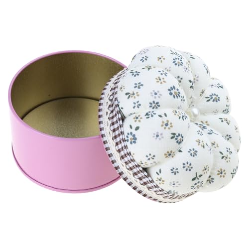 MALSSE Blumen-Nadelkissen mit Metall-Aufbewahrungsbox, Nähnadel-Halter für Nähgarn, Quiltnadel und Bastelzubehör MALSSE Blumen-Nadelkissen mit Metall-Aufbewahrungsbox, Nähnadel-Halter für Nähgarn, Quiltnadel und Bastelzubehör von MALSSE