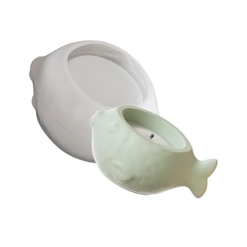 MALSSE Einzigartige Blumentopf-Form, künstlerische Silikon-Bastelform für Fisch-Themen, Kerzengläser und Aufbewahrungsboxen MALSSE Einzigartige Blumentopf-Form, künstlerische Silikon-Bastelform für Fisch-Themen, Kerzengläser und Aufbewahrungsboxen von MALSSE
