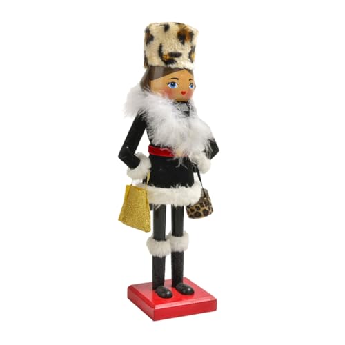 MALSSE Eleganter Nussknacker aus Holz, Soldaten-Ornament, zarte Weihnachtsdekoration, für Ferienhäuser, Verzierung, Holzhandwerk von MALSSE