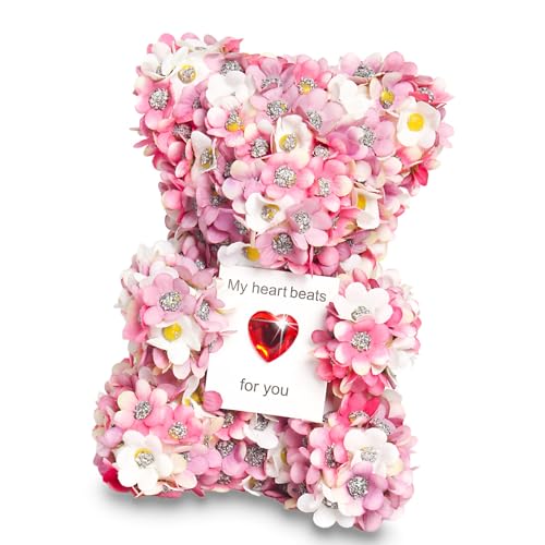 MALSSE Kunstblumenbär aus praktischen Materialien zum Feiern von Valentinstag oder Jubiläen MALSSE Kunstblumenbär aus praktischen Materialien zum Feiern von Valentinstag oder Jubiläen von MALSSE