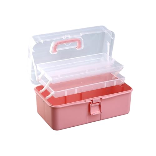 MALSSE Multifunktions-Aufbewahrungsbox, 3-lagig, praktische Box, Medizin für Schule, Büro, multifunktional, dreilagig, praktischer Koffer von MALSSE