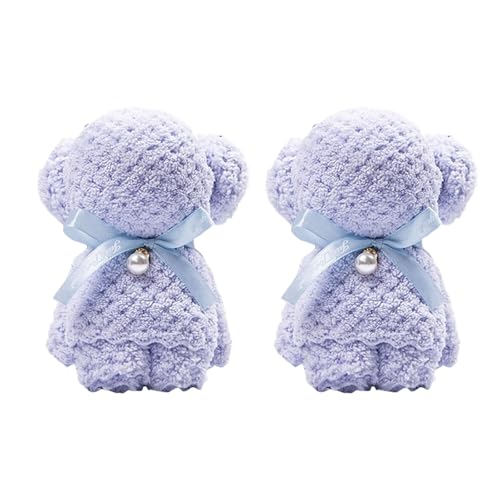 MALSSE Set mit 2 Bären-Handtüchern, 30 x 30 cm, bequemer Waschlappen, sehr saugfähig, für Hochzeit, Party, Brautpartys, bunte Gästetücher MALSSE Set mit 2 Bären-Handtüchern, 30 x 30 cm, bequemer Waschlappen, sehr saugfähig, für Hochzeit, Party, Brautpartys, bunte Gästetücher von MALSSE