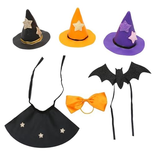 MALSSE Set mit 6 attraktiven Halloween-Weinflaschen-Zubehör, zarte Party-Dekorationen, Weinflaschen mit Hut oder Party-Dekorationen MALSSE Set mit 6 attraktiven Halloween-Weinflaschen-Zubehör, zarte Party-Dekorationen, Weinflaschen mit Hut oder Party-Dekorationen von MALSSE