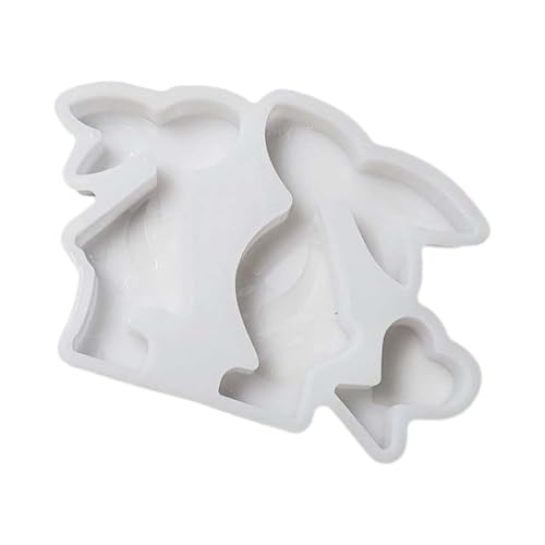 MALSSE Silikon-Kerzenformen in 3D-Tierform für Epoxidharz, Tierhasen, Statue, Silikonformen für Kerzen, Seifen von MALSSE