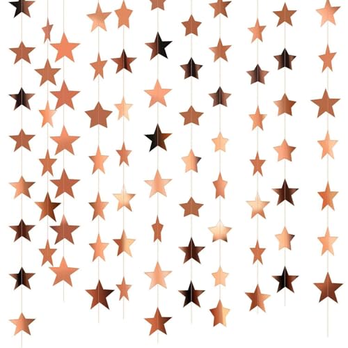 MALSSE Sternketten aus recycelbarem Papier, verschiedene Farben, hängende Luftschlangen, Anhänger für Urlaub, Raumdekoration, Girlanden, Zubehör, saisonale Türdekoration, hängende Dekoration MALSSE Sternketten aus recycelbarem Papier, verschiedene Farben, hängende Luftschlangen, Anhänger für Urlaub, Raumdekoration, Girlanden, Zubehör, saisonale Türdekoration, hängende Dekoration von MALSSE