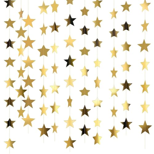 MALSSE Sternketten aus recycelbarem Papier, verschiedene Farben, hängende Luftschlangen, Anhänger für Urlaub, Raumdekoration, Girlanden, Zubehör, saisonale Türdekoration, hängende Dekoration MALSSE Sternketten aus recycelbarem Papier, verschiedene Farben, hängende Luftschlangen, Anhänger für Urlaub, Raumdekoration, Girlanden, Zubehör, saisonale Türdekoration, hängende Dekoration von MALSSE
