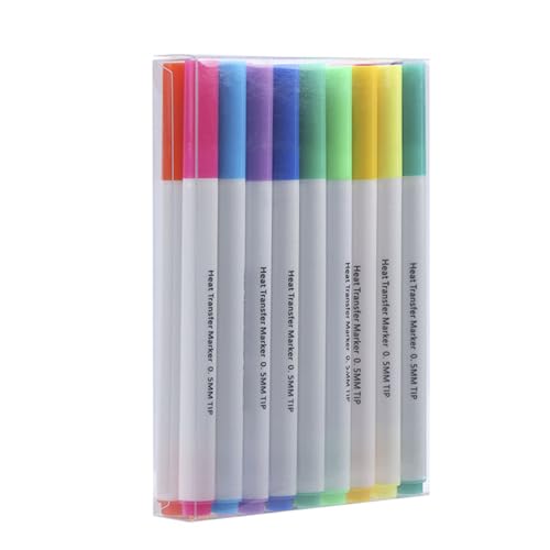 MALSSE Stoff-Wärmetransfer-Marker, 12/18 Farben, zum Aufbügeln, für Kleidung, Malerei, T-Shirt, Tasche, Schuhhut, 12/18 Stück MALSSE Stoff-Wärmetransfer-Marker, 12/18 Farben, zum Aufbügeln, für Kleidung, Malerei, T-Shirt, Tasche, Schuhhut, 12/18 Stück von MALSSE