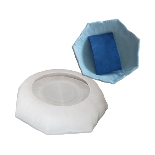 MALSSE Vielseitige, runde Ablageschale, flexible Silikonformen, runde Tablettformen für Display-beschichtete Kunst und Handwerk von MALSSE