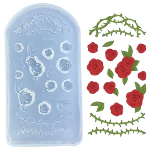 Multifunktionale Rosen-Bastelform für handgefertigte Geschenke, flexible Blumenformen für Bastler von MALSSE