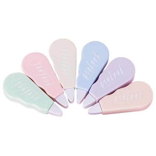 Nachfüllbare Korrekturroller, Weiß, insgesamt 24 m, zum Basteln, Notizen, Kartengestaltung, Scrapbooking, 6 Stück Nachfüllbare Korrekturroller, Weiß, insgesamt 24 m, zum Basteln, Notizen, Kartengestaltung, Scrapbooking, 6 Stück von MALSSE