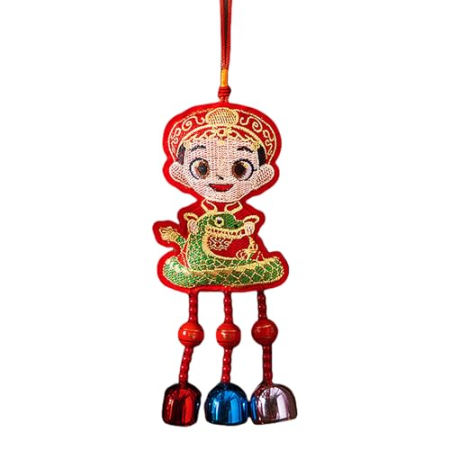 Neujahr Plüsch Puppen Anhänger Dekoration Jahr der Schlange Frühling Festival Hängende Ornament für Innen und Außen Wohnzimmer Dekoration von MALSSE